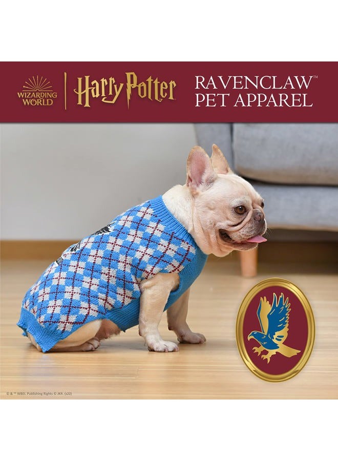 Harry Potter : Ravenclaw Pet Sweater - Size Small | Harry Potter Costumes for Dogs| Harry Potter Dog Apparel & Accessories for Hogwarts Houses, Ravenclaw - Image 2