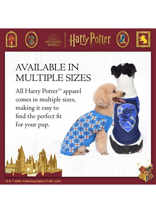 Harry Potter : Ravenclaw Pet Sweater - Size Small | Harry Potter Costumes for Dogs| Harry Potter Dog Apparel & Accessories for Hogwarts Houses, Ravenclaw - Image 5