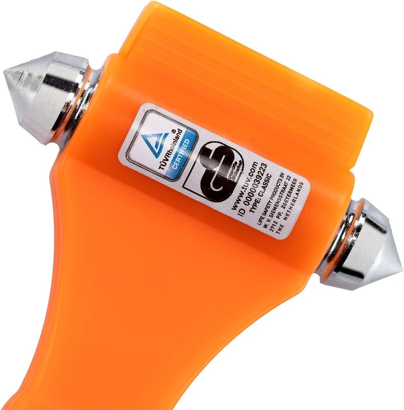 LifeHammer Safety Hammer - Emergency Escape Tool with Seatbelt Cutter, Orange - Image 4