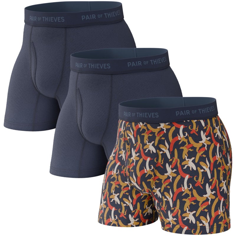 Pair of Thieves Men's Athletic Boxer Briefs 2-3 Pack, Super Fit Soft Breathable Quick-Dry Moisture-Wicking, 4-Way Stretch - Image 1