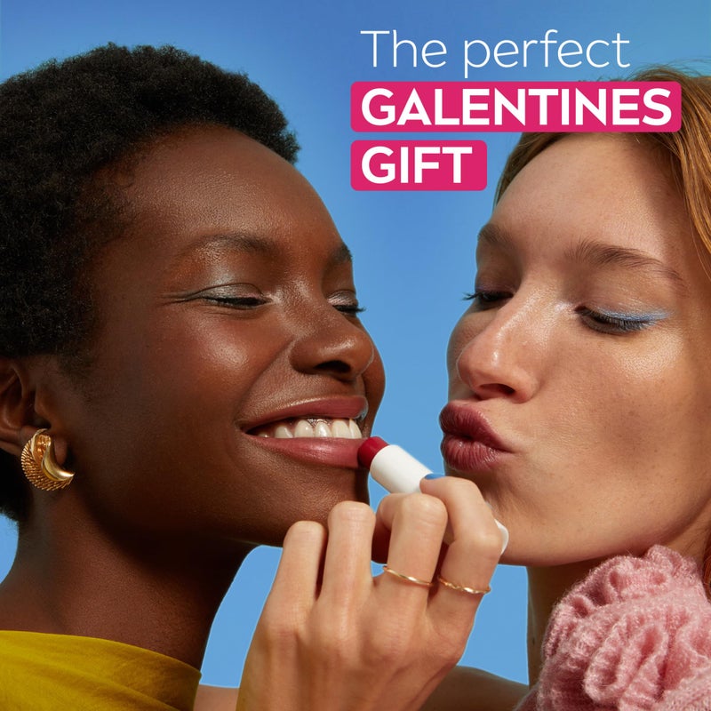 Nivea نIVEA للعناية بالشفتين، مجموعة بلسم الشفاه الملون الفاكهي، هدايا يوم غالنتين لها، بنكهة الكرز، الفراولة، التوت الأسود والبطيخ، 0.17 أونصة، عبوة من 4 - Image 2