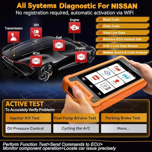 Launch 2025 Elite Launch X431 Full System Bi-Directional Scanner for Nissan/for Infiniti/fit for GTR, OBD2 Scanner Code Reader with All Fr ee Reset Service - Image 2
