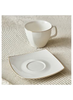 Home Box طقم فنجان شاي وصحن من قطعتين بيس 220 مل  - Image 2