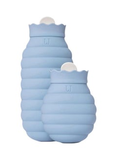 NIBEMINENT 2-Piece Microwave Heating Silicone Bottle 3011908 Blue  - Image 1