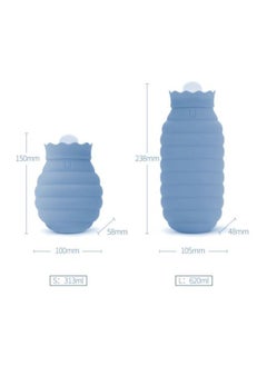 NIBEMINENT 2-Piece Microwave Heating Silicone Bottle 3011908 Blue  - Image 3