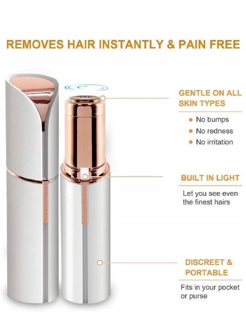 ELTRAZONE Electric Facial Hair Remover, Women’s Portable Facial Hair Trimmer, Best Painless Flawless Hair Remover for Women Bikini Area, Peach Fuzz - Image 2