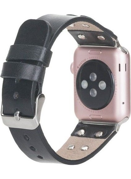 BOULETTA - IW-42E-RST1 Silver Trok Cross Apple Watch Compatible Band - Image 1