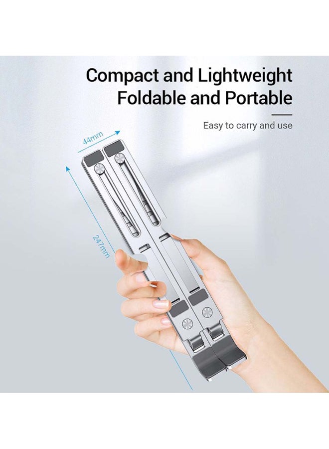 Foldable Laptop Stand 247x95x210mm Silver - Image 4