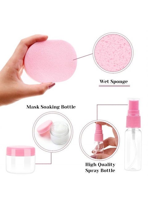 11 Pcs DIY Facial mask Mixing Tool Kit with Bowl Stick Spatula Silicone Brush Spray Bottle Puff Soaking Bottle Gauges