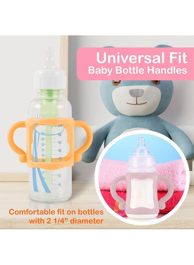 Suitable for Baby Bottles with Easy Grip  Handles to Hold Their Own Bottle - BPA-Free Soft Silicone - Image 2