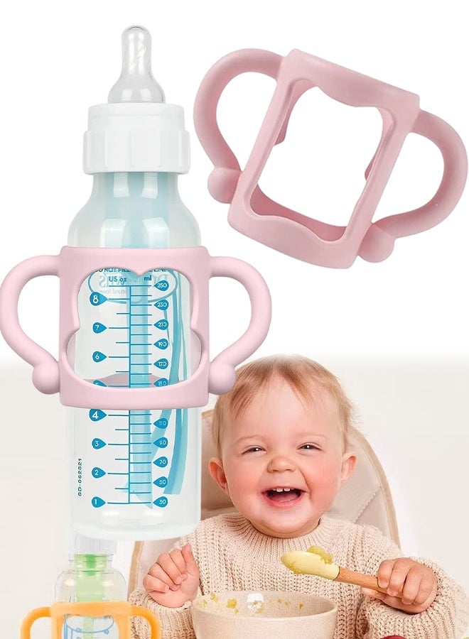 Suitable for Baby Bottles with Easy Grip  Handles to Hold Their Own Bottle - BPA-Free Soft Silicone - Image 1
