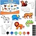 Funto Animal Painting Kit for Kids Paint Your Own Figurines with Magnet 27 PCS Crafts Set Ceramics to Paint STEAM Projects Creative Activity DIY - Image 3