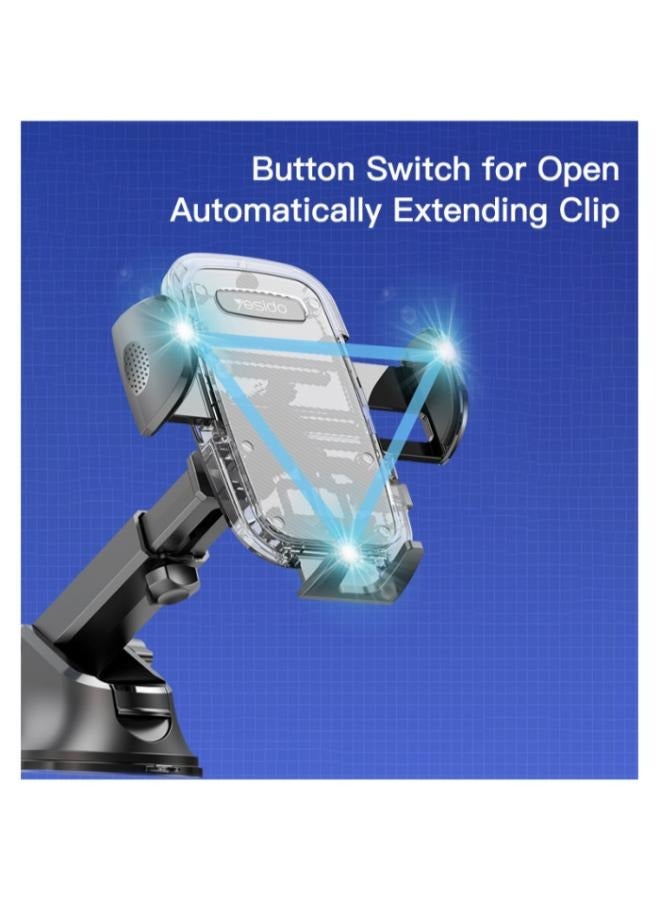 يسيدو حامل هاتف محمول C139 Hot من إكسسوارات الهواتف المحمولة حامل هاتف للسيارة قابل للتمدد 360 درجة - Image 4