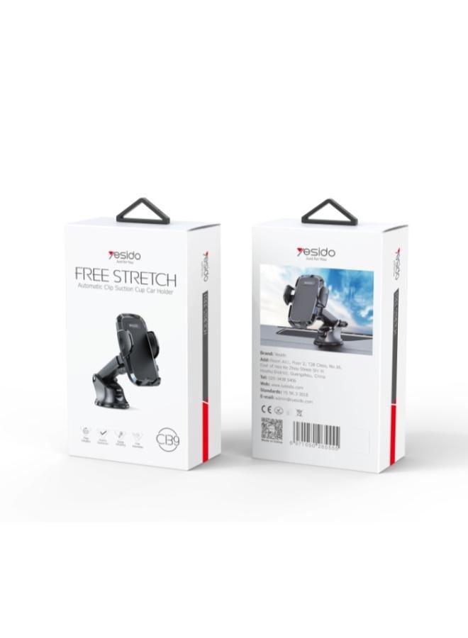 يسيدو حامل هاتف محمول C139 Hot من إكسسوارات الهواتف المحمولة حامل هاتف للسيارة قابل للتمدد 360 درجة - Image 5