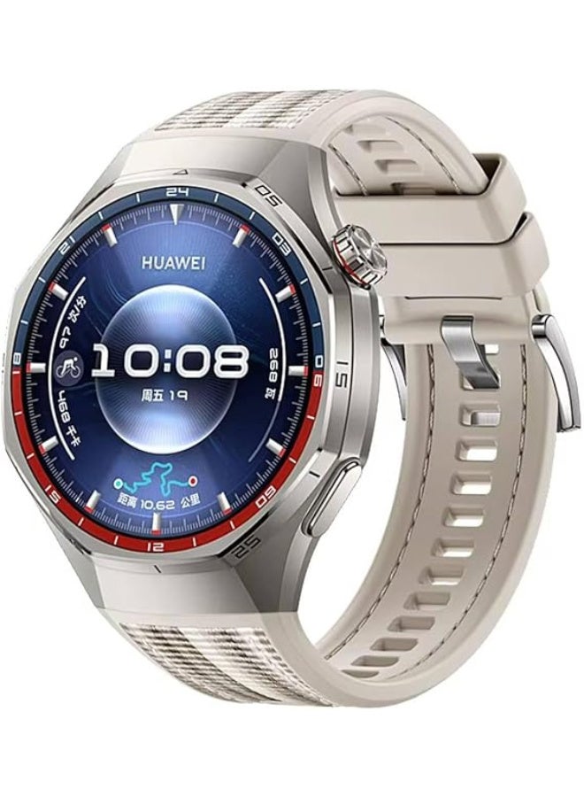 Replacement Band Compatible with Huawei Watch GT6 Pro - GT5 Pro Braided Strap| Lightweight Design Strap for Watch GT6 Pro (2025)/ GT5 Pro Strap Silicone 22mm Quick Release (Starlight) - Image 1