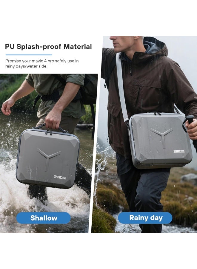 STARTRC Mavic 4 Pro Carrying Case, Portable Storage Bag  for DJI Mavic 4 Pro Fly More Combo & RC PRO 2 Controller, Travel Storage Case Can Store Accessories - Batteries and Charging Hub - Image 4