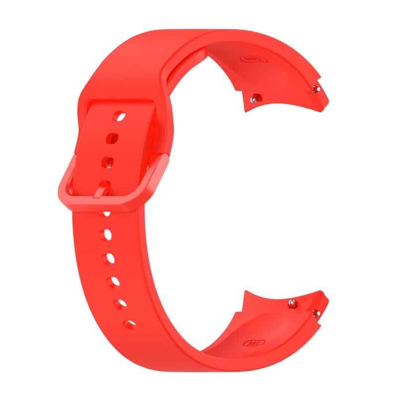 Replacement Strap For Samung Galaxy Watch4 40mm / 44mm Silicone Flat Buckle Watch Band(Red) - Image 1