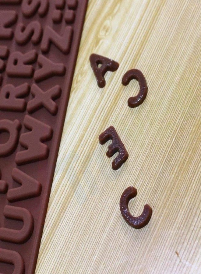 BriKSHi Silicone Alphabets Shape Chocolate Mould Tray Cake Baking Tools for Bakeware Pack of 1 - Image 5