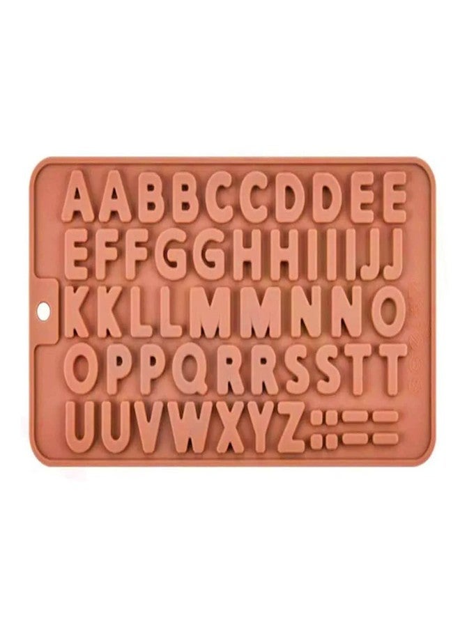 BriKSHi Silicone Alphabets Shape Chocolate Mould Tray Cake Baking Tools for Bakeware Pack of 1 - Image 1