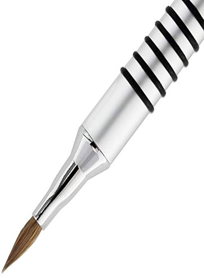 Pana Usa 3D Kolinsky Nail Art Brush - Non-Slip Handle Acrylic Nail Art Brush Sculpture Brush (Size 4, Aluminium Silver) - Image 4