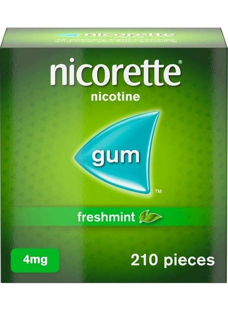 Nicorette Freshmint 4Mg Gum 210 Pieces - Image 1