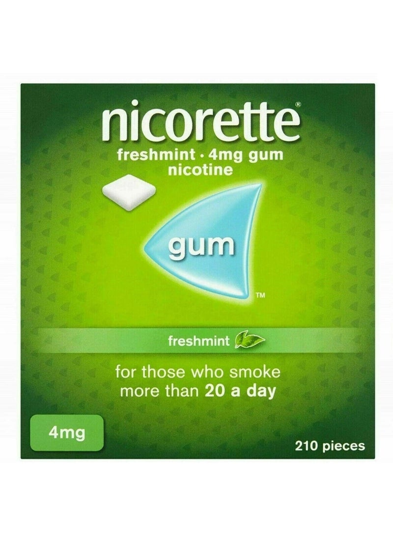 Nicorette Freshmint 4Mg Gum 210 Pieces - Image 1