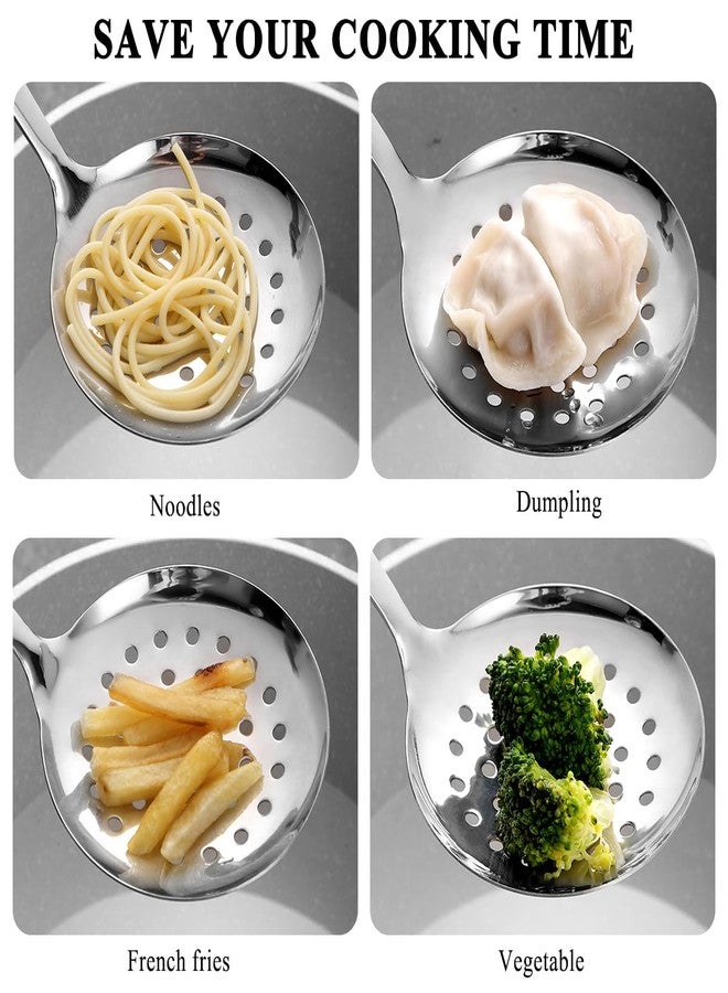 Berglander ملعقة مثقبة من بيرغلاندر للمطبخ - مصفاة عنكبوتية من الفولاذ المقاوم للصدأ لتصفية المعكرونة/الطبخ/القلي، أدوات مطبخ متينة مقاومة للصدأ - Image 4