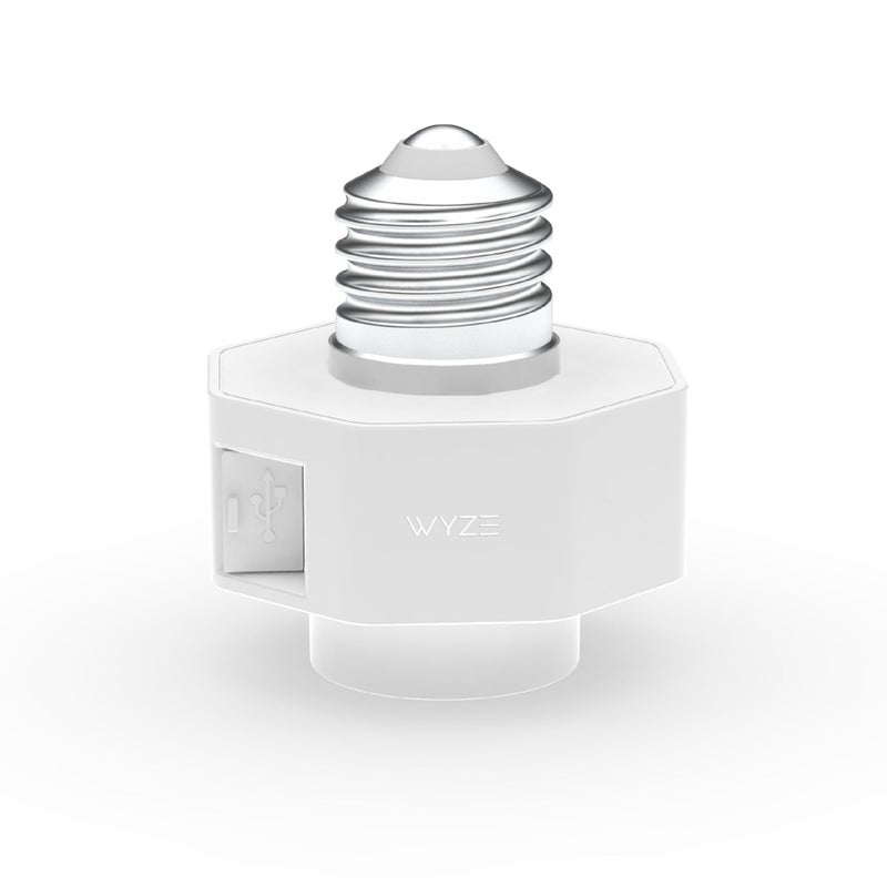 Wyze Lamp Socket Power Adapter for Wyze Cam v3/v4 (Camera Sold Separately) - Image 1