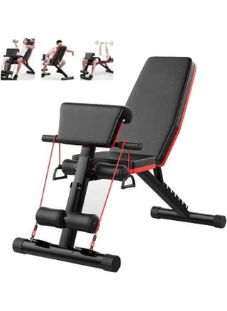 Folding and adjustable multi-use exercise and weight lifting bench, Workout Equipment for Full Body Workout, Bench Press Sit up Incline Flat Decline - pzsku/Z33FF27BCB740941FBCC4Z/45/_/1731919951/54fa92e3-d83c-4484-9ad3-6f930870cd49