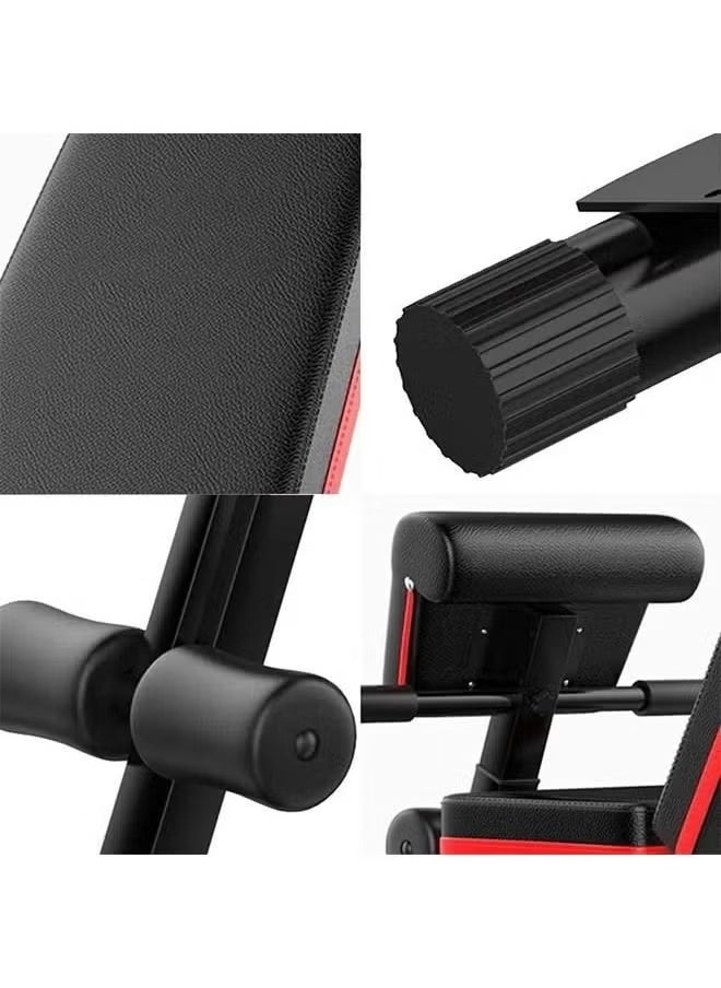 XiuWoo Folding and adjustable multi-use exercise and weight lifting bench, Workout Equipment for Full Body Workout, Bench Press Sit up Incline Flat Decline  - Image 4