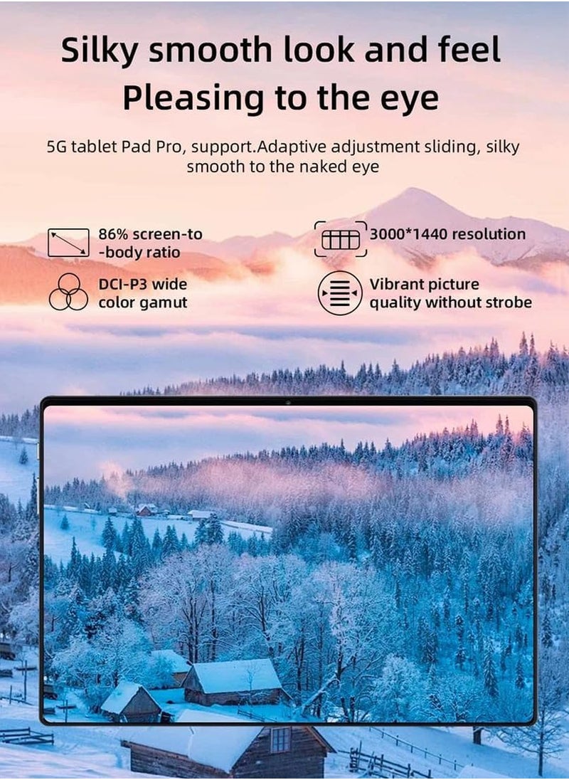 X - Prime A73 10.1" Android Tablet PC Kids Tab| AMOLED HD Display, Dual SIM 5G, 8GB RAM 256GB ROM | Slim Design, Dual Camera, Wi-Fi | Supports Google Meet & Zoom -Grey  - Image 2
