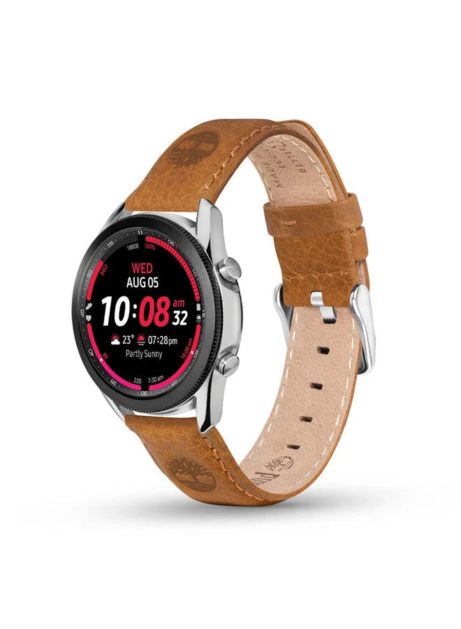 تمبرلاند Universal Replacement Leather Strap For Men And Women Compatible With Apple Watch Series 3-9, SE, Ultra, Ultra 2 (42-44-45-50), Samsung, Huawei Or Quartz Watch With Lug Width Of 22mm