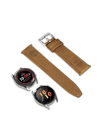تمبرلاند Universal Replacement Leather Strap For Men And Women Compatible With Apple Watch Series 3-9, SE, Ultra, Ultra 2 (42-44-45-50), Samsung, Huawei Or Quartz Watch With Lug Width Of 22mm