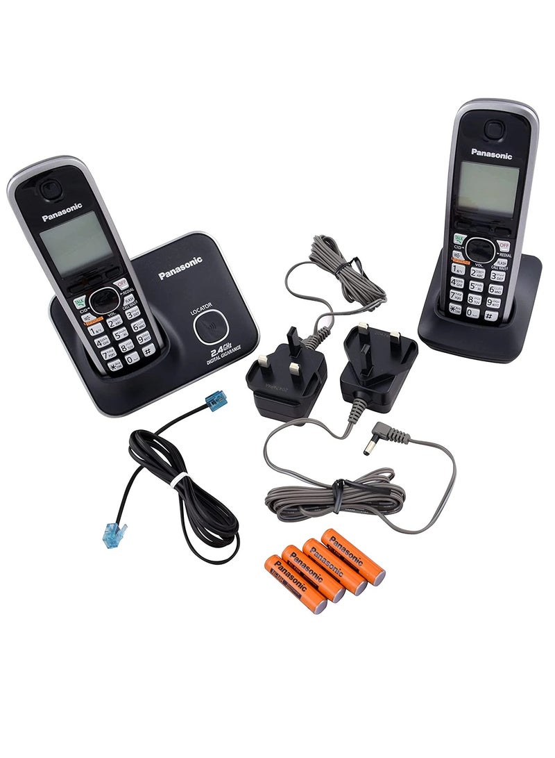 Panasonic KX-TG3712BX Advanced Cordless Phone 2 Handset With Caller ID Speaker And Big Display - Image 3
