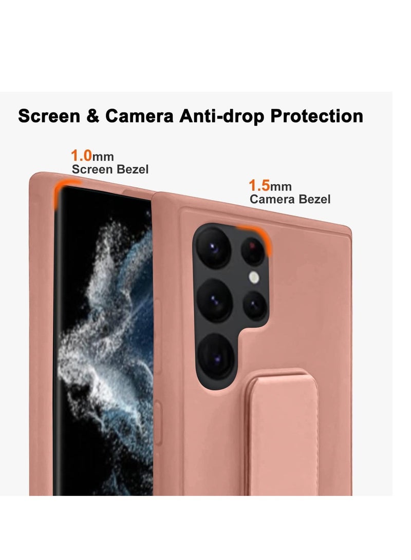 ELTRAZONE Samsung Galaxy S24 Ultra Case Cover Magnetic Car Mount Kickstand & Holder, Premium Silicone Vertical & Horizontal Hand Strap and Grip with Multi Stand for Samsung Galaxy S24 Ultra - Image 4