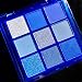 paminify 9 Colors Blue Eyeshadow PaletteMardi Gras Carnival Pressed Pigment Glitter Corpse Bride Waterproof Eye Shadow Pallete Metallic Silver Matte Shimmer Makeup Powder Long LastingBlue - Image 2