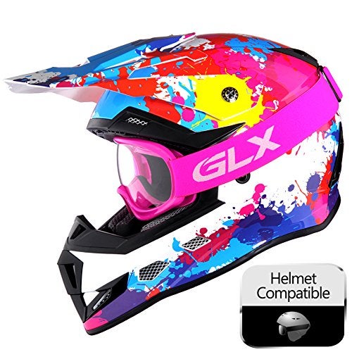 GLX YH15 Anti-Fog Impact-Resistant Kids Youth ATV Off-Road Dirt Bike Motocross Goggles for Boys & Girls (Pink, one_Size) - Image 5