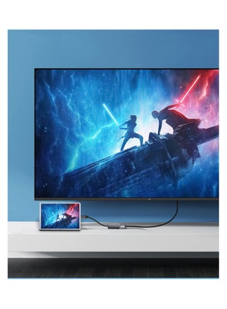 4 في 1 USB-C إلى VGA و HDMI و 3.0 USB ومحول من النوع C رمادي - view 3