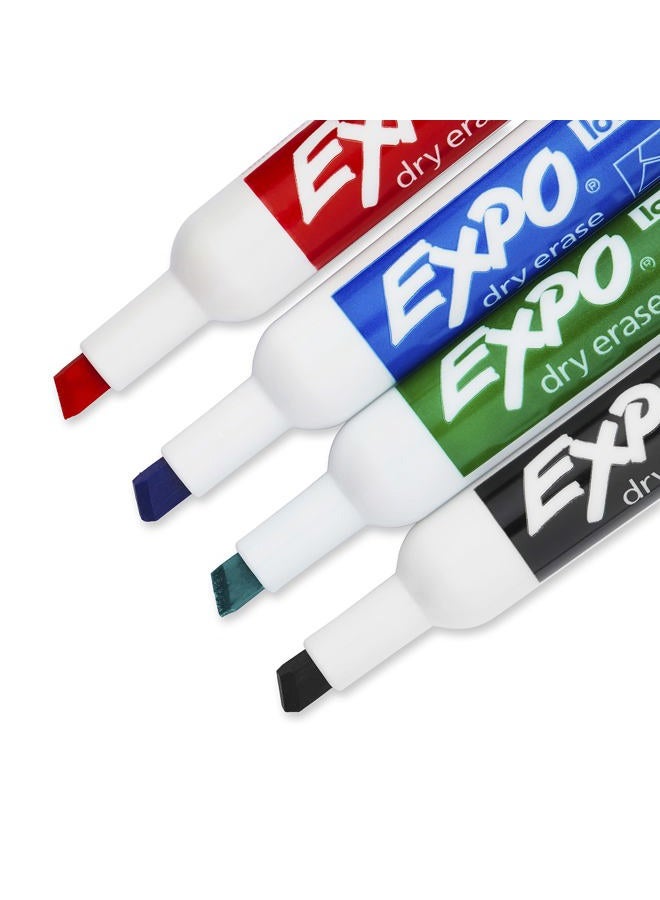 Expo Low-Odor Dry Erase Markers, Chisel Tip, Assorted Colors, 4-Count - Image 5