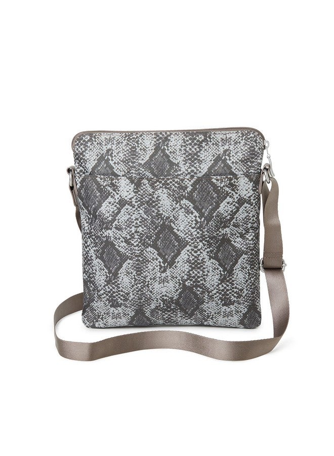 Baggallini womens go bagg with RFID phone wristlet, Tan Python, One Size US - Image 2