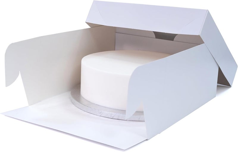Culpitt 9" Square Cake Boxes With Lid | 10 Pack | Rigid Transport And Protection For Birthday, Wedding, And Celebration Bakes, Recyclable Cardboard Bakery Boxes - Pack Of 10 - Image 5