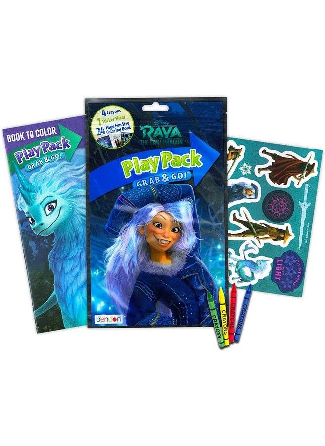 Bendon Publishing - (12 Pack) Grab & Go Play Packs Kids Coloring Books With Crayons Party Favor Bulk For Boys Girls Princess Superhero Cartoon Characters Bulk Activity Books For Kids Coloring Packs Bundle - Image 1