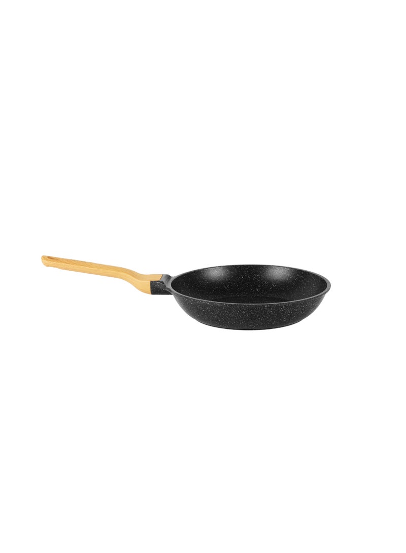 Bidstone 24cm Granite Frying Pan – 1.7 L Nonstick Saute Pan with Stay-Cool Handle & Hanging Loop – Multi-Layer Coating (BLACK) - Image 2