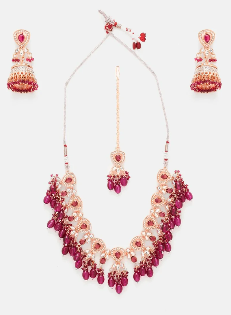 برياسي Kundan Studded  Beaded Jewellery Set