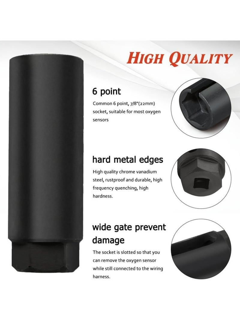 CMGTYYD Oxygen Sensor Socket, Offset Oxygen Sensor Socket 3/8 Inch Drive by 7/8 Inch 22mm Sensor from Side for Most Models of Cars Oxygen Sensor Offset Puller - Image 3