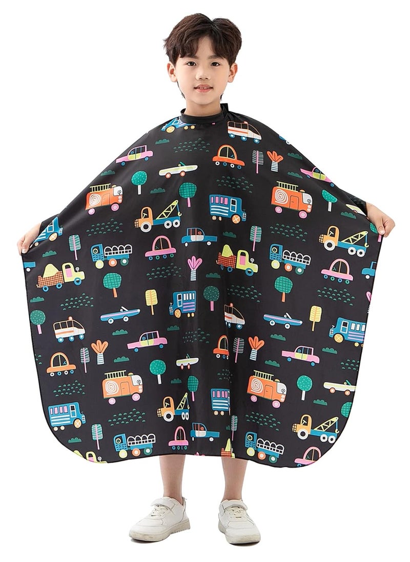 Perfehair PERFEHAIR Kids Hair Cutting Cape Cute Cars Pattern Barber Haircut Cape Cover for Children Baby Toddler Boys Salon Hair Cut Capes 