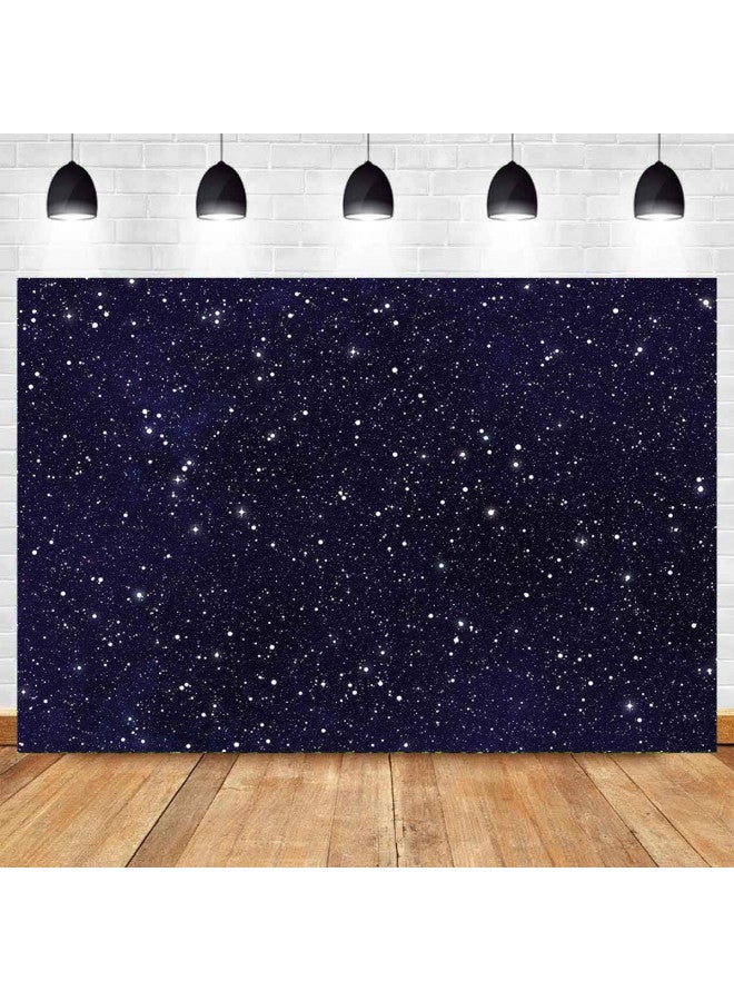 Yongqian Night Sky Star Backdrops Universe Space Theme Starry Photography Backdrop Galaxy Stars 5x3ft Vinyl Children Boy 1st Birthday Party Photo Background Newborn Baby Shower Banner Photo Studio Booth - Image 1