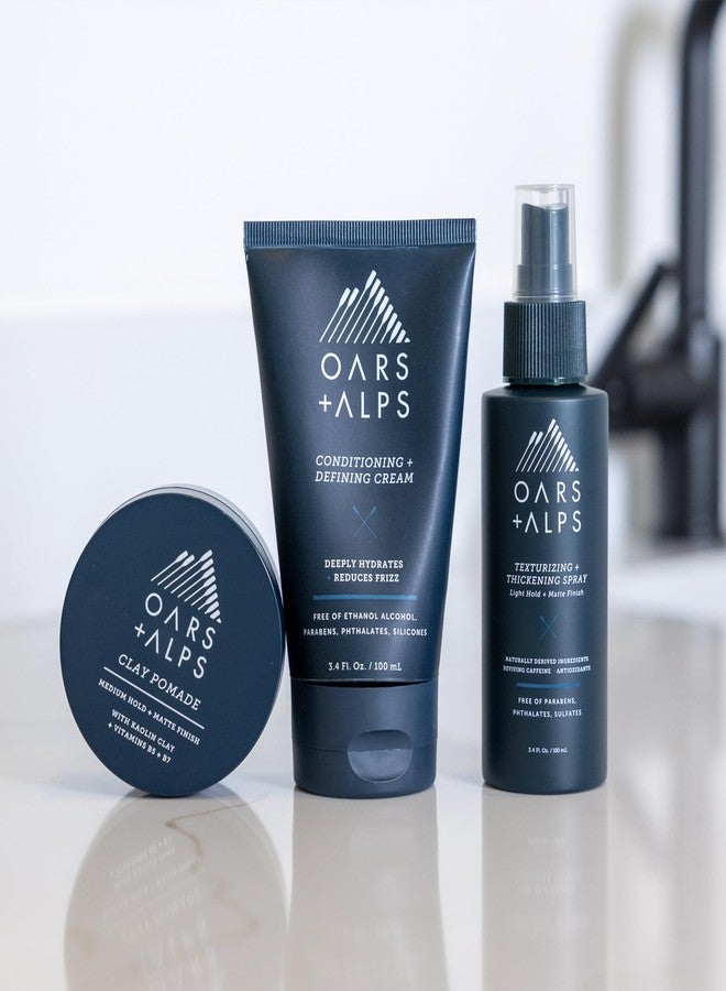 Oars + Alps Conditioning and Defining Cream, Styling Cream to Prevent Dull and Dry Hair, Moisturizing, Hydrating, Sofetening Hair Lotion with Argan Oil & Chia Seed Oil, 3.4oz - Image 5