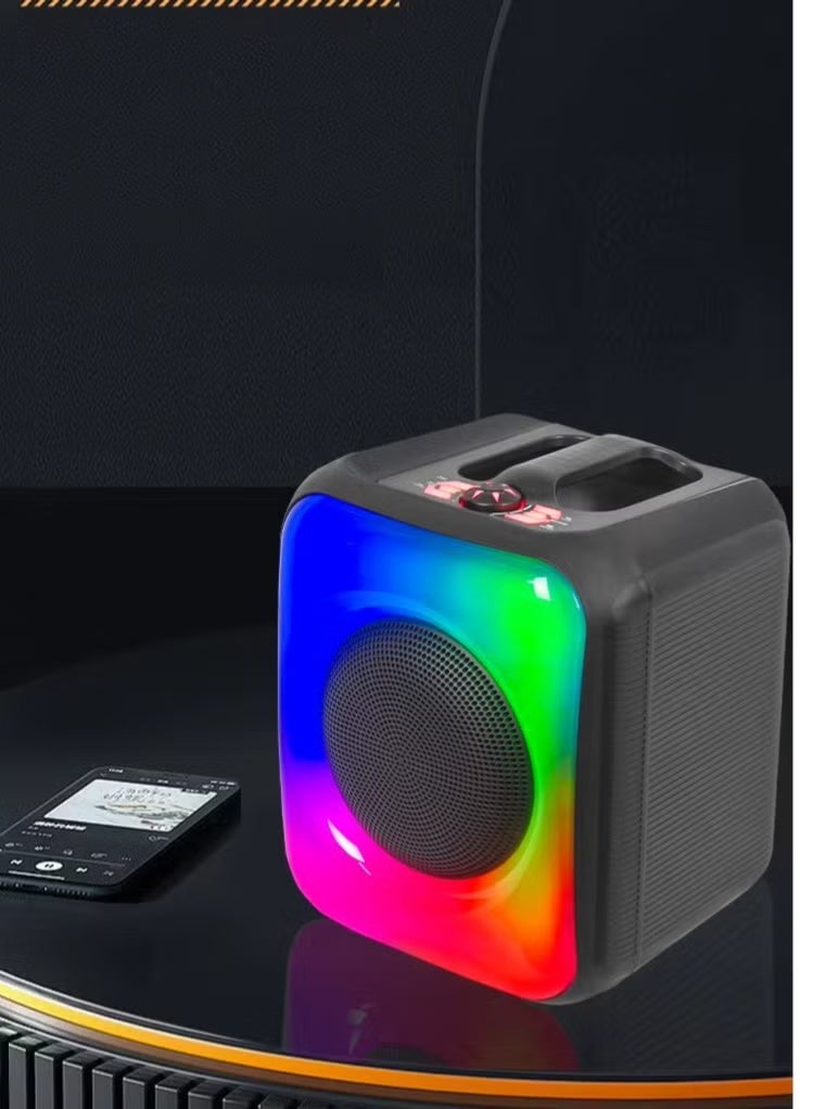 iSONIC مكبر صوت بلوتوث محمول ISONIC IS-451 مع ضوء LED، راديو FM، مدخل USB/TF وبطارية قابلة للشحن – صوت قوي وباس عميق - Image 3