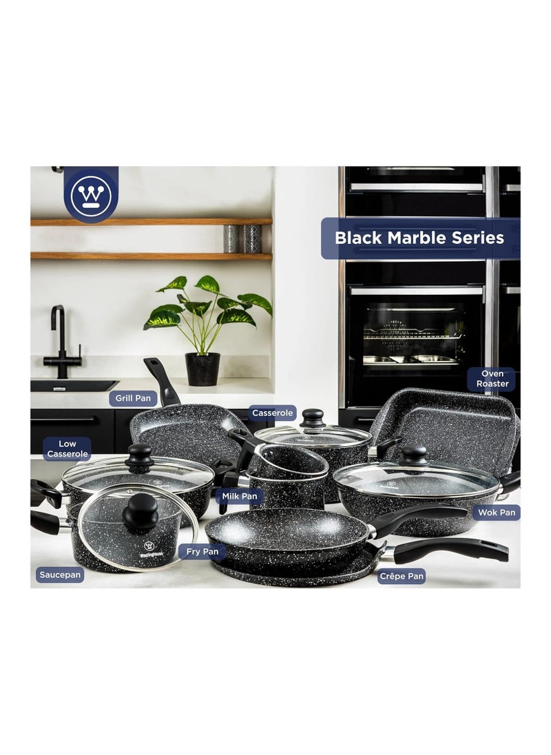 Westinghouse Westinghouse 30cm Non-Stick Fry Pan with Magnetic Turner – Forged Aluminum, Marble Coating, Induction Compatible, Cool-Touch Handle  - Image 2